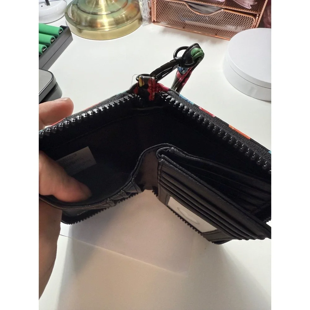 Betsey Johnson Gummy Bear Zip Around‎ Wallet Black Multi Wristlet NWT XOKARA